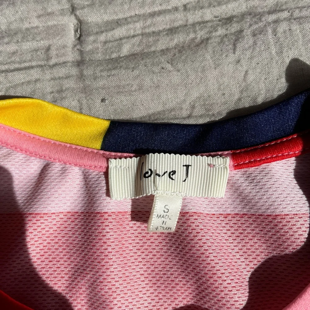 Love J colorful striped t shirt - Picture 2 of 2